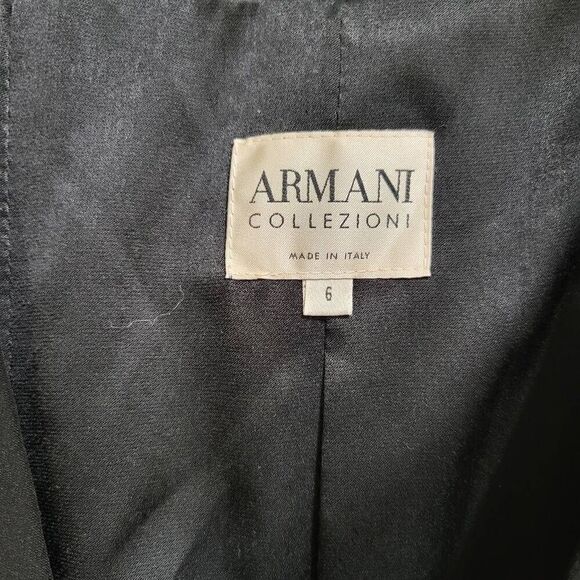 Armani collection black blazer with‎ detailed waist in sz 6 - Picture 3 of 8